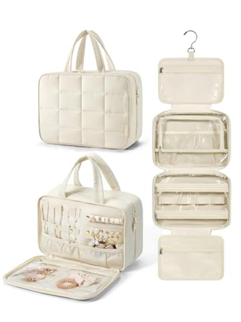 Hanging Toiletry Bag Travel Makeup Organizer Cosmetic Bag Jewelry Storage